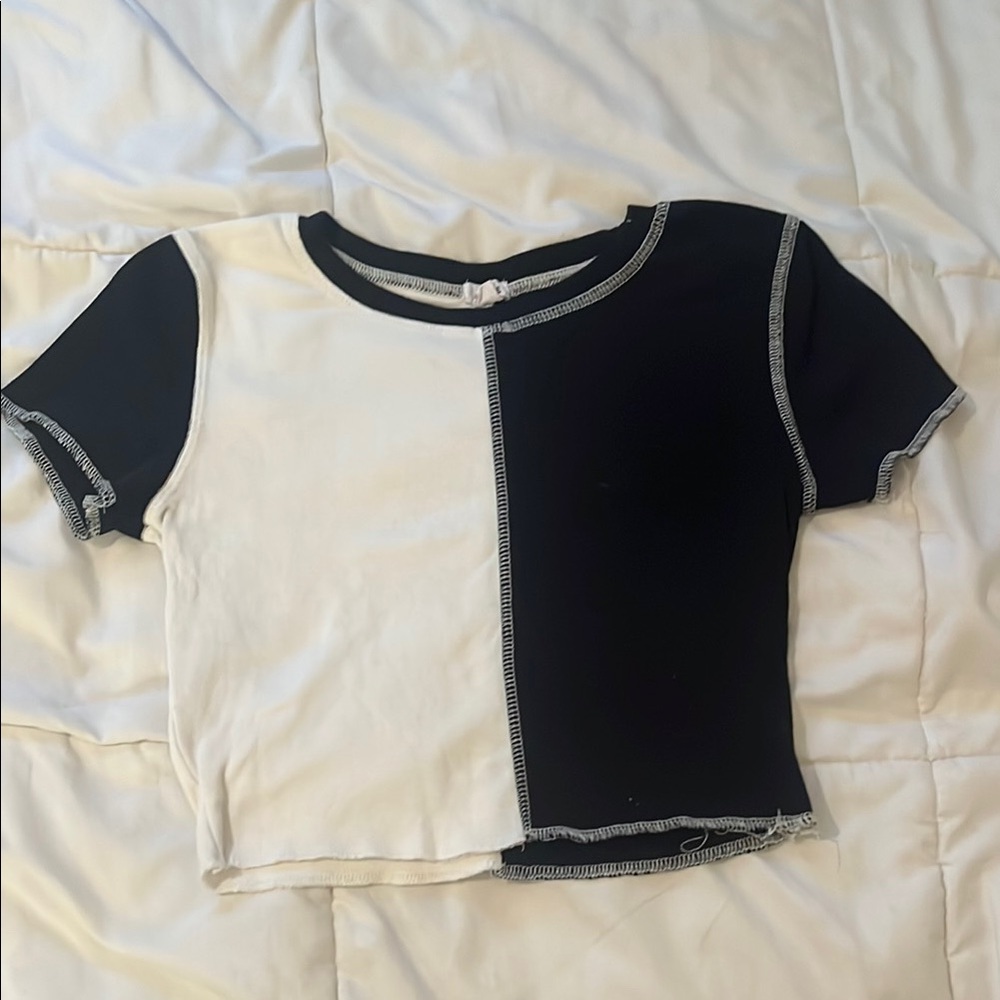 Garage Black and White Short Sleeve Tee